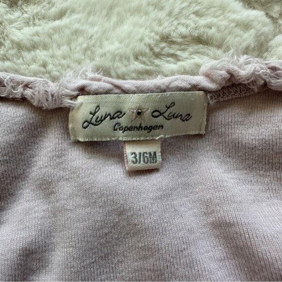 Luna Luna Copenhagen | Lavender Kimono Ruffle Top & Capris Set | Size 36 Months - Picture 9 of 12